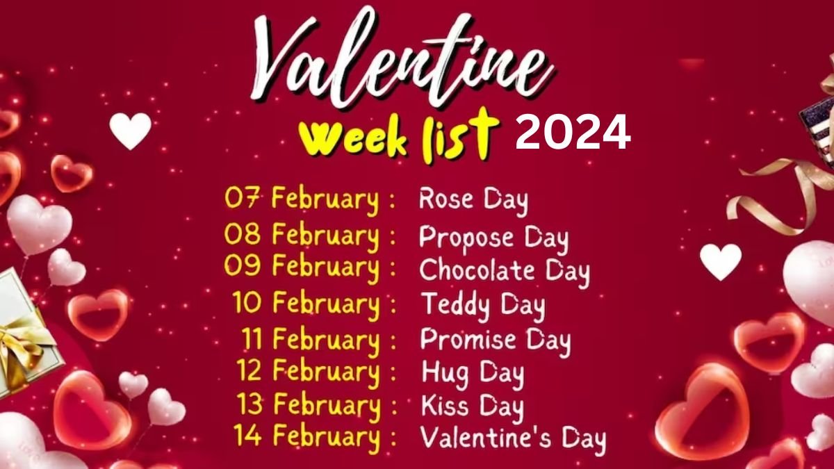 Valentine Week List 2024: 7 दिन, 7 प्यार के रंग, और 7 प्यार के वादे 
